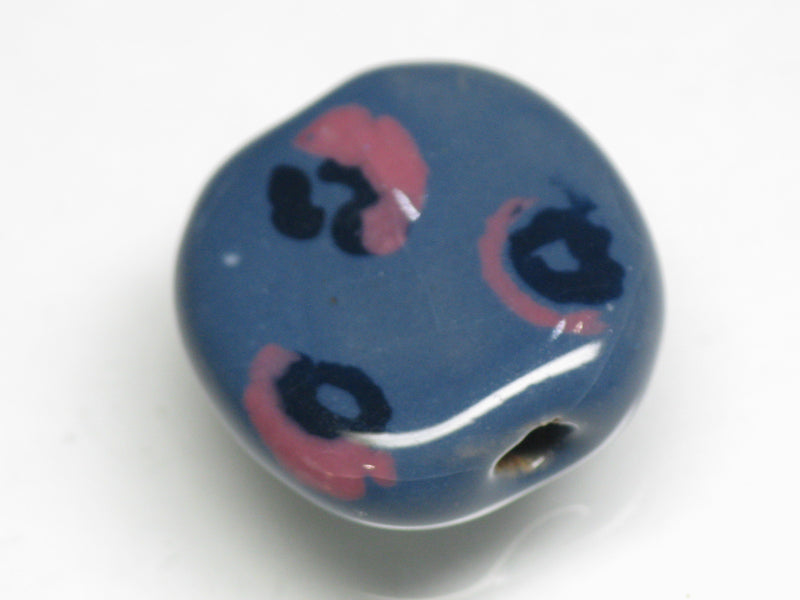 TOKO-BEADS KZ034-51 Kenyan ceramic bead 18.5mm KZ034-51 ケニアセラミックビーズ 18.5mmKazuri カズリビーズ Asian bead & African bead  Handmade,Lampeork,bead,asia,india,ethnic,parts,accessory,beads とんぼ玉,ビーズ,トンボ玉,アジア,インド,エスニック,手作り,パーツ,アクセサリー