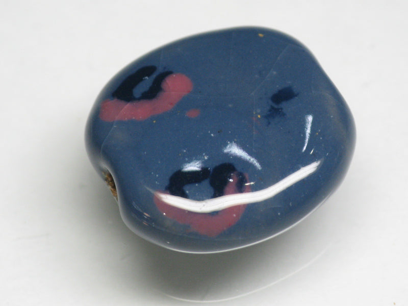 TOKO-BEADS KZ034-51 Kenyan ceramic bead 18.5mm KZ034-51 ケニアセラミックビーズ 18.5mmKazuri カズリビーズ Asian bead & African bead  Handmade,Lampeork,bead,asia,india,ethnic,parts,accessory,beads とんぼ玉,ビーズ,トンボ玉,アジア,インド,エスニック,手作り,パーツ,アクセサリー