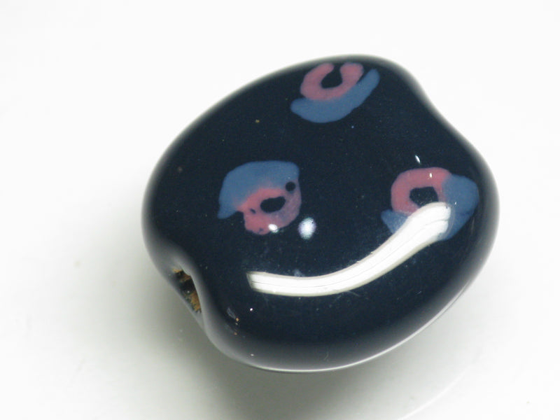 TOKO-BEADS KZ034-52 Kenyan ceramic bead 18.5mm KZ034-52 ケニアセラミックビーズ 18.5mmKazuri カズリビーズ Asian bead & African bead  Handmade,Lampeork,bead,asia,india,ethnic,parts,accessory,beads とんぼ玉,ビーズ,トンボ玉,アジア,インド,エスニック,手作り,パーツ,アクセサリー
