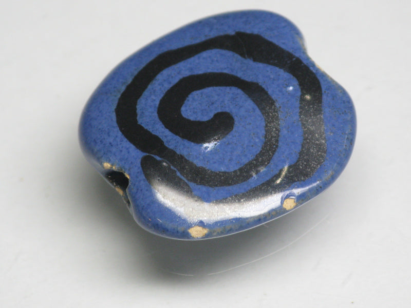 TOKO-BEADS KZ034-54 Kenyan ceramic bead 18.5mm KZ034-54 ケニアセラミックビーズ 18.5mmKazuri カズリビーズ Asian bead & African bead  Handmade,Lampeork,bead,asia,india,ethnic,parts,accessory,beads とんぼ玉,ビーズ,トンボ玉,アジア,インド,エスニック,手作り,パーツ,アクセサリー
