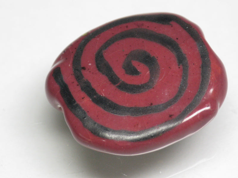TOKO-BEADS KZ034-56 Kenyan ceramic bead 21.5mm KZ034-56 ケニアセラミックビーズ 21.5mmKazuri カズリビーズ Asian bead & African bead  Handmade,Lampeork,bead,asia,india,ethnic,parts,accessory,beads とんぼ玉,ビーズ,トンボ玉,アジア,インド,エスニック,手作り,パーツ,アクセサリー