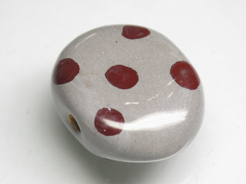 TOKO-BEADS KZ121-02 Kenyan ceramic bead 23mm KZ121-02 ケニアセラミックビーズ 23mm Asian bead & African bead  Handmade,Lampeork,bead,asia,india,ethnic,parts,accessory,beads とんぼ玉,ビーズ,トンボ玉,アジア,インド,エスニック,手作り,パーツ,アクセサリー