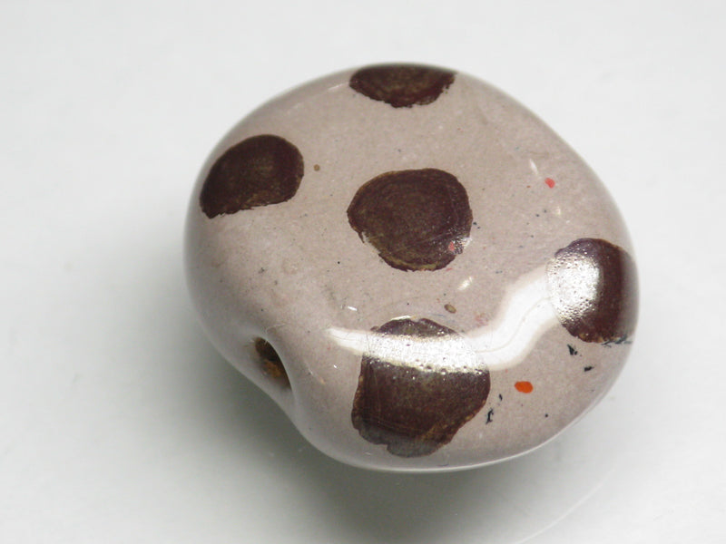 TOKO-BEADS KZ121-03 Kenyan ceramic bead 22mm KZ121-03 ケニアセラミックビーズ 22mm Asian bead & African bead  Handmade,Lampeork,bead,asia,india,ethnic,parts,accessory,beads とんぼ玉,ビーズ,トンボ玉,アジア,インド,エスニック,手作り,パーツ,アクセサリー