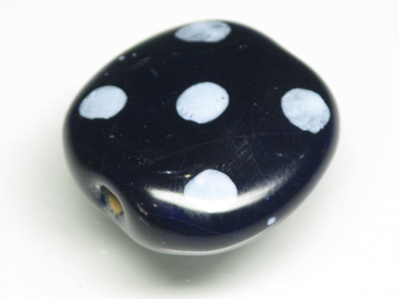 TOKO-BEADS KZ121-06 Kenyan ceramic bead 22mm KZ121-06 ケニアセラミックビーズ 22mm Asian bead & African bead  Handmade,Lampeork,bead,asia,india,ethnic,parts,accessory,beads とんぼ玉,ビーズ,トンボ玉,アジア,インド,エスニック,手作り,パーツ,アクセサリー