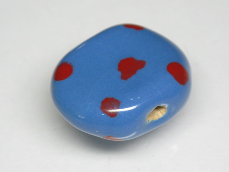 TOKO-BEADS KZ121-15 Kenyan ceramic bead 22mm KZ121-15 ケニアセラミックビーズ 22mmKazuri カズリビーズ Asian bead & African bead  Handmade,Lampeork,bead,asia,india,ethnic,parts,accessory,beads とんぼ玉,ビーズ,トンボ玉,アジア,インド,エスニック,手作り,パーツ,アクセサリー