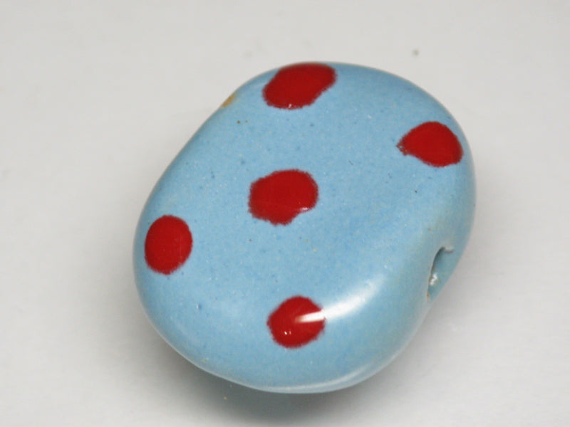 TOKO-BEADS KZ121-16 Kenyan ceramic bead 22mm KZ121-16 Kazuri ケニアセラミックビーズ 22mm Asian bead & African bead  Handmade,Lampeork,bead,asia,india,ethnic,parts,accessory,beads とんぼ玉,ビーズ,トンボ玉,アジア,インド,エスニック,手作り,パーツ,アクセサリー