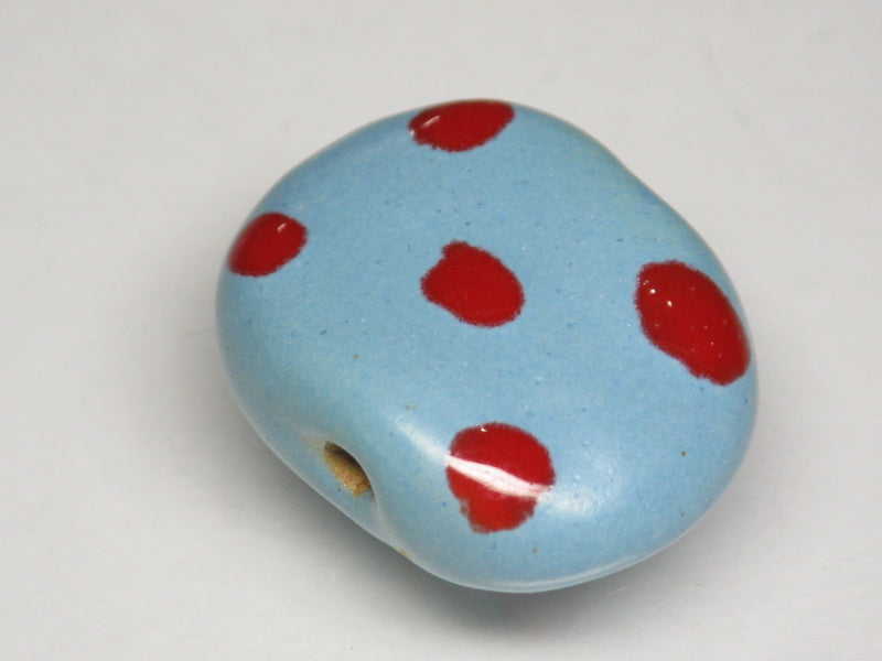 TOKO-BEADS KZ121-16 Kenyan ceramic bead 22mm KZ121-16 ケニアセラミックビーズ 22mm Asian bead & African bead  Handmade,Lampeork,bead,asia,india,ethnic,parts,accessory,beads とんぼ玉,ビーズ,トンボ玉,アジア,インド,エスニック,手作り,パーツ,アクセサリー