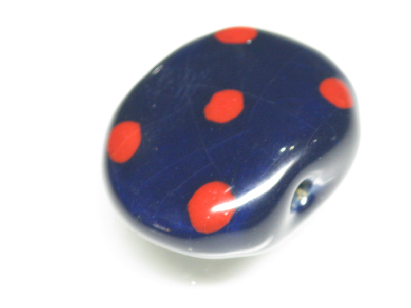 TOKO-BEADS KZ121-23 Kenyan ceramic bead 23mm KZ121-23 Kazuri ケニアセラミックビーズ 23mm Asian bead & African bead  Handmade,Lampeork,bead,asia,india,ethnic,parts,accessory,beads とんぼ玉,ビーズ,トンボ玉,アジア,インド,エスニック,手作り,パーツ,アクセサリー
