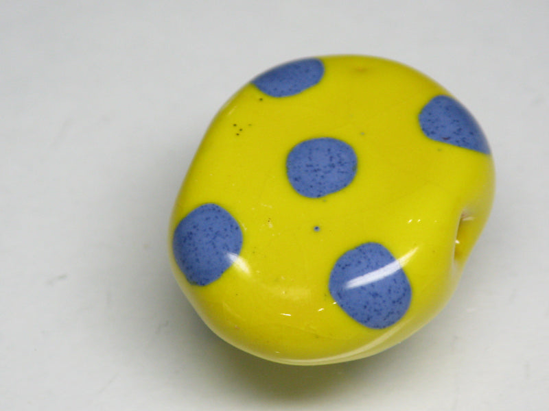 TOKO-BEADS KZ121-25 Kenyan ceramic bead 23mm KZ121-25 ケニアセラミックビーズ 23mmKazuri カズリビーズ Asian bead & African bead  Handmade,Lampeork,bead,asia,india,ethnic,parts,accessory,beads とんぼ玉,ビーズ,トンボ玉,アジア,インド,エスニック,手作り,パーツ,アクセサリー