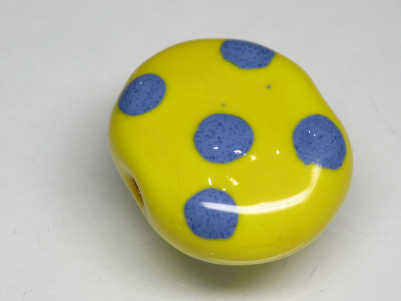 TOKO-BEADS KZ121-25 Kenyan ceramic bead 23mm KZ121-25 ケニアセラミックビーズ 23mmKazuri カズリビーズ Asian bead & African bead  Handmade,Lampeork,bead,asia,india,ethnic,parts,accessory,beads とんぼ玉,ビーズ,トンボ玉,アジア,インド,エスニック,手作り,パーツ,アクセサリー