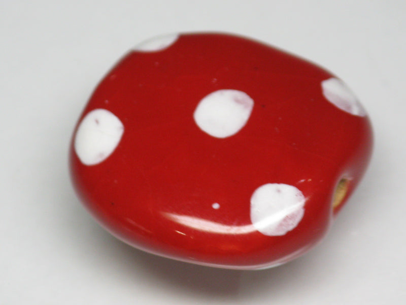 TOKO-BEADS KZ121-33 Kenyan ceramic bead 23mm KZ121-33 ケニアセラミックビーズ 23mmKazuri カズリビーズ Asian bead & African bead  Handmade,Lampeork,bead,asia,india,ethnic,parts,accessory,beads とんぼ玉,ビーズ,トンボ玉,アジア,インド,エスニック,手作り,パーツ,アクセサリー