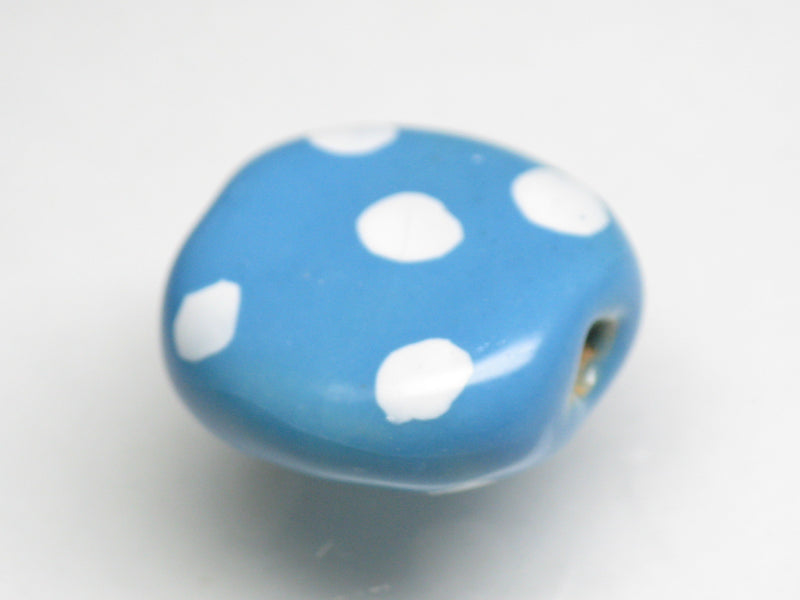 TOKO-BEADS KZ123-02 Kenyan ceramic bead 17.5mm KZ123-02 ケニアセラミックビーズ 17.5mmKazuri カズリビーズ Asian bead & African bead  Handmade,Lampeork,bead,asia,india,ethnic,parts,accessory,beads とんぼ玉,ビーズ,トンボ玉,アジア,インド,エスニック,手作り,パーツ,アクセサリー