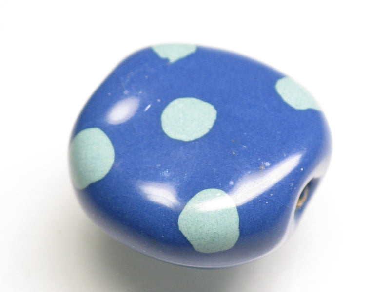 TOKO-BEADS KZ123-05 Kenyan ceramic bead 19mm KZ123-05 ケニアセラミックビーズ 19mmKazuri カズリビーズ Asian bead & African bead  Handmade,Lampeork,bead,asia,india,ethnic,parts,accessory,beads とんぼ玉,ビーズ,トンボ玉,アジア,インド,エスニック,手作り,パーツ,アクセサリー