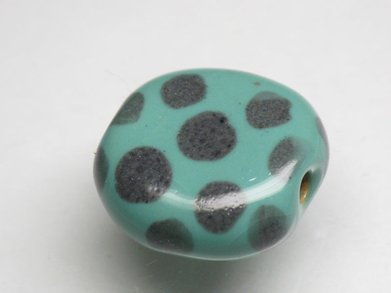 TOKO-BEADS KZ123-07 Kenyan ceramic bead 17mm KZ123-07 ケニアセラミックビーズ 17mmKazuri カズリビーズ Asian bead & African bead  Handmade,Lampeork,bead,asia,india,ethnic,parts,accessory,beads とんぼ玉,ビーズ,トンボ玉,アジア,インド,エスニック,手作り,パーツ,アクセサリー