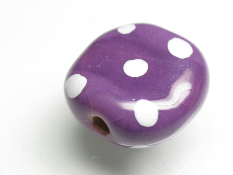 TOKO-BEADS KZ123-11 Kenyan ceramic bead 18mm KZ123-11 ケニアセラミックビーズ 18mmKazuri カズリビーズ Asian bead & African bead  Handmade,Lampeork,bead,asia,india,ethnic,parts,accessory,beads とんぼ玉,ビーズ,トンボ玉,アジア,インド,エスニック,手作り,パーツ,アクセサリー