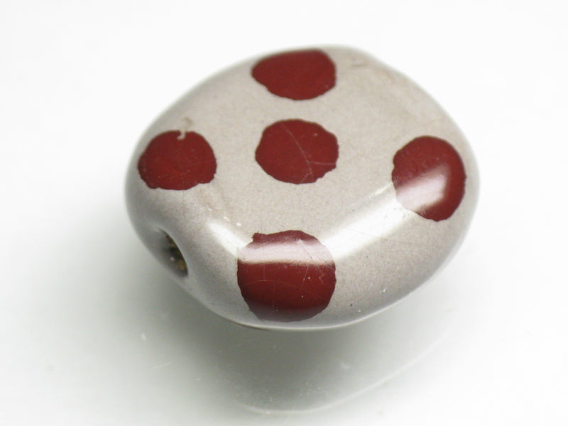 TOKO-BEADS KZ123-14 Kenyan ceramic bead 17mm KZ123-14 ケニアセラミックビーズ 17mmKazuri カズリビーズ Asian bead & African bead  Handmade,Lampeork,bead,asia,india,ethnic,parts,accessory,beads とんぼ玉,ビーズ,トンボ玉,アジア,インド,エスニック,手作り,パーツ,アクセサリー