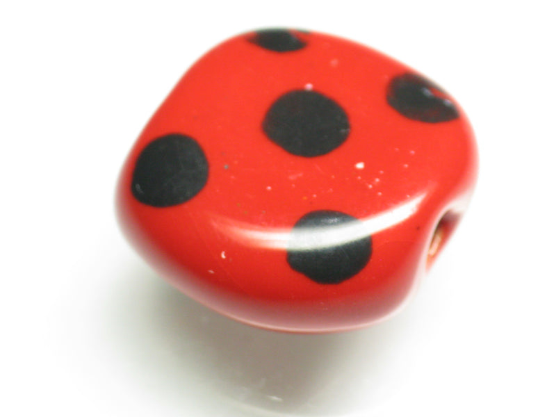 TOKO-BEADS KZ123-17 Kenyan ceramic bead 19mm KZ123-17 ケニアセラミックビーズ 19mmKazuri カズリビーズ Asian bead & African bead  Handmade,Lampeork,bead,asia,india,ethnic,parts,accessory,beads とんぼ玉,ビーズ,トンボ玉,アジア,インド,エスニック,手作り,パーツ,アクセサリー