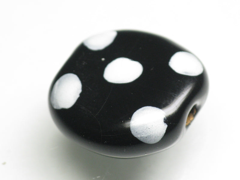 TOKO-BEADS KZ123-19 Kenyan ceramic bead 19mm KZ123-19 ケニアセラミックビーズ 19mmKazuri カズリビーズ Asian bead & African bead  Handmade,Lampeork,bead,asia,india,ethnic,parts,accessory,beads とんぼ玉,ビーズ,トンボ玉,アジア,インド,エスニック,手作り,パーツ,アクセサリー