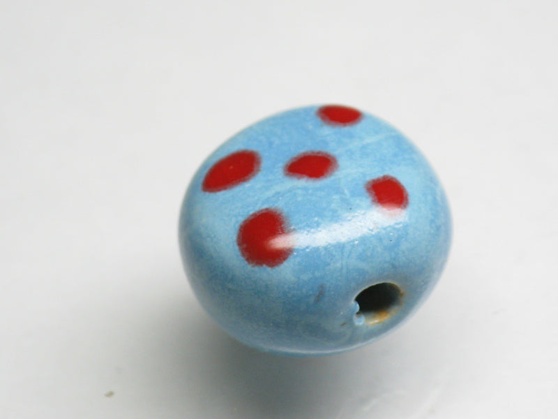 TOKO-BEADS KZ124-01 Kenyan ceramic bead 15mm KZ124-01 ケニアセラミックビーズ 15mmKazuri カズリビーズ Asian bead & African bead  Handmade,Lampeork,bead,asia,india,ethnic,parts,accessory,beads とんぼ玉,ビーズ,トンボ玉,アジア,インド,エスニック,手作り,パーツ,アクセサリー