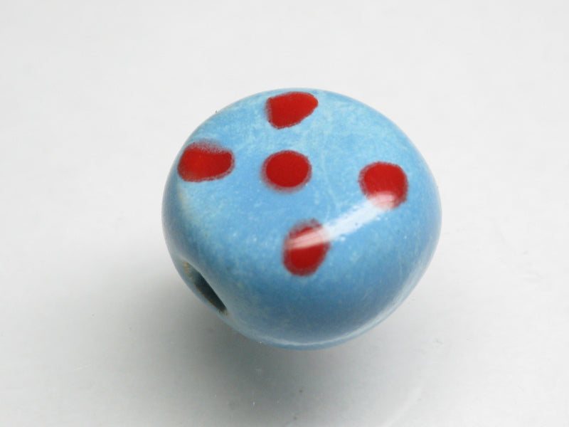 TOKO-BEADS KZ124-01 Kenyan ceramic bead 15mm KZ124-01 ケニアセラミックビーズ 15mmKazuri カズリビーズ Asian bead & African bead  Handmade,Lampeork,bead,asia,india,ethnic,parts,accessory,beads とんぼ玉,ビーズ,トンボ玉,アジア,インド,エスニック,手作り,パーツ,アクセサリー