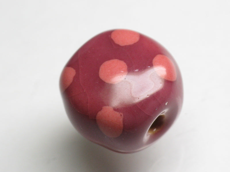 TOKO-BEADS KZ124-06 Kenyan ceramic bead 15mm KZ124-06 ケニアセラミックビーズ 15mmKazuri カズリビーズ Asian bead & African bead  Handmade,Lampeork,bead,asia,india,ethnic,parts,accessory,beads とんぼ玉,ビーズ,トンボ玉,アジア,インド,エスニック,手作り,パーツ,アクセサリー