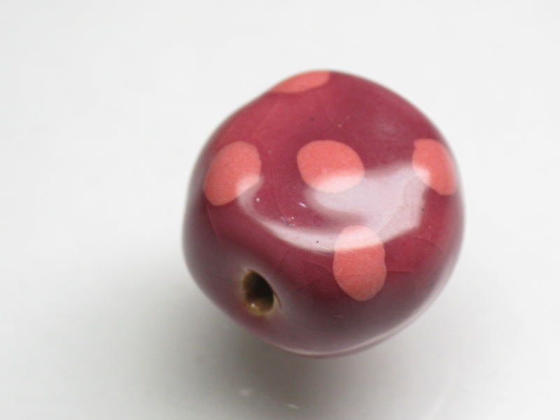 TOKO-BEADS KZ124-06 Kenyan ceramic bead 15mm KZ124-06 ケニアセラミックビーズ 15mmKazuri カズリビーズ Asian bead & African bead  Handmade,Lampeork,bead,asia,india,ethnic,parts,accessory,beads とんぼ玉,ビーズ,トンボ玉,アジア,インド,エスニック,手作り,パーツ,アクセサリー