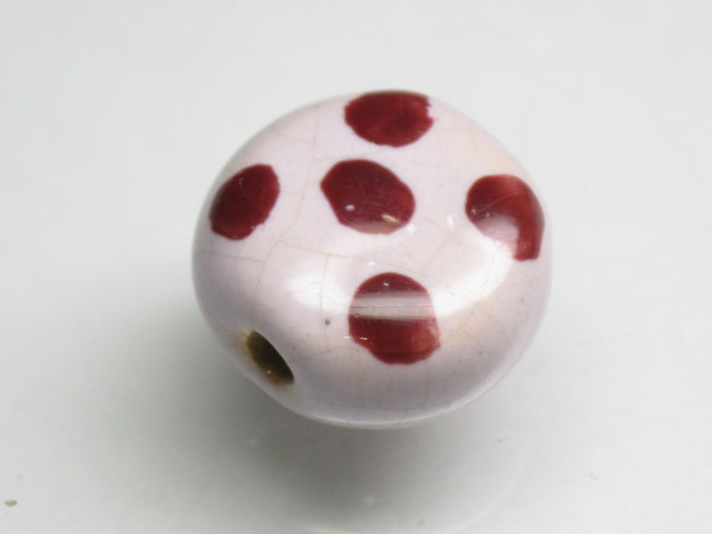 TOKO-BEADS KZ124-07 Kenyan ceramic bead 16mm KZ124-07 ケニアセラミックビーズ 16mmKazuri カズリビーズ Asian bead & African bead  Handmade,Lampeork,bead,asia,india,ethnic,parts,accessory,beads とんぼ玉,ビーズ,トンボ玉,アジア,インド,エスニック,手作り,パーツ,アクセサリー