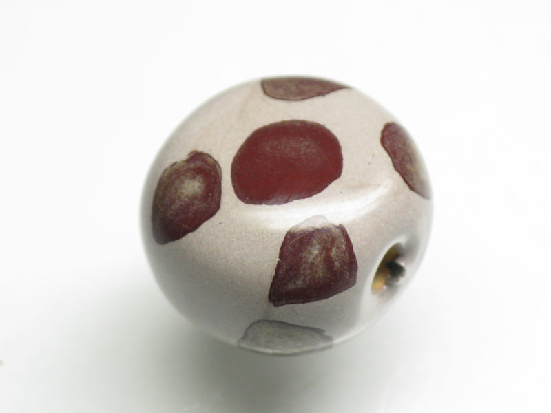 TOKO-BEADS KZ124-08 Kenyan ceramic bead 15mm KZ124-08 ケニアセラミックビーズ 15mmKazuri カズリビーズ Asian bead & African bead  Handmade,Lampeork,bead,asia,india,ethnic,parts,accessory,beads とんぼ玉,ビーズ,トンボ玉,アジア,インド,エスニック,手作り,パーツ,アクセサリー