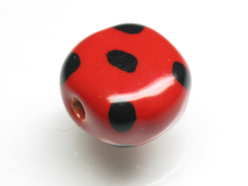 TOKO-BEADS KZ124-09 Kenyan ceramic bead 15.5mm KZ124-09 ケニアセラミックビーズ 15.5mmKazuri カズリビーズ Asian bead & African bead  Handmade,Lampeork,bead,asia,india,ethnic,parts,accessory,beads とんぼ玉,ビーズ,トンボ玉,アジア,インド,エスニック,手作り,パーツ,アクセサリー