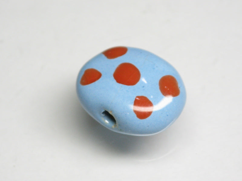TOKO-BEADS KZ126-03 Kenyan ceramic bead 16mm KZ126-03 ケニアセラミックビーズ 16mmKazuri カズリビーズ Asian bead & African bead  Handmade,Lampeork,bead,asia,india,ethnic,parts,accessory,beads とんぼ玉,ビーズ,トンボ玉,アジア,インド,エスニック,手作り,パーツ,アクセサリー