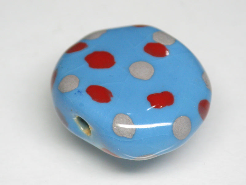 TOKO-BEADS KZ131-13 Kenyan ceramic bead 22mm KZ131-13 ケニアセラミックビーズ 22mmKazuri カズリビーズ Asian bead & African bead  Handmade,Lampeork,bead,asia,india,ethnic,parts,accessory,beads とんぼ玉,ビーズ,トンボ玉,アジア,インド,エスニック,手作り,パーツ,アクセサリー