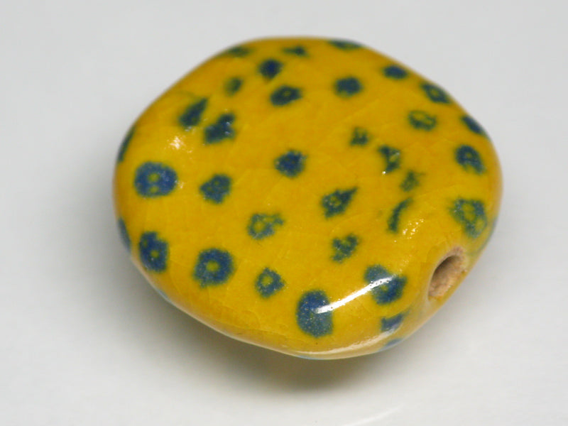 TOKO-BEADS KZ131-19 Kenyan ceramic bead 21mm KZ131-19 ケニアセラミックビーズ 21mmKazuri カズリビーズ Asian bead & African bead  Handmade,Lampeork,bead,asia,india,ethnic,parts,accessory,beads とんぼ玉,ビーズ,トンボ玉,アジア,インド,エスニック,手作り,パーツ,アクセサリー