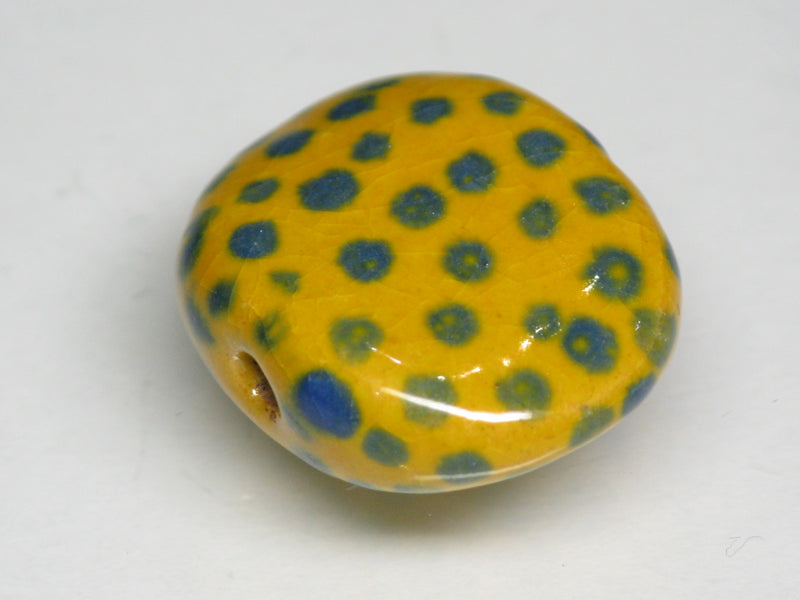 TOKO-BEADS KZ131-20 Kenyan ceramic bead 23mm KZ131-20 ケニアセラミックビーズ 23mmKazuri カズリビーズ Asian bead & African bead  Handmade,Lampeork,bead,asia,india,ethnic,parts,accessory,beads とんぼ玉,ビーズ,トンボ玉,アジア,インド,エスニック,手作り,パーツ,アクセサリー