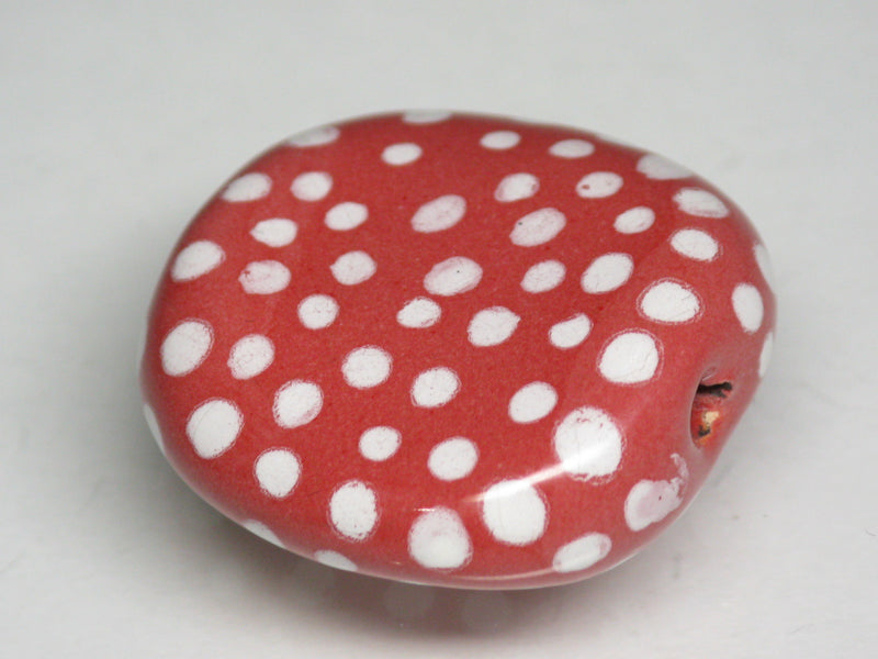 TOKO-BEADS KZ131-21 Kenyan ceramic bead 23mm KZ131-21 ケニアセラミックビーズ 23mmKazuri カズリビーズ Asian bead & African bead  Handmade,Lampeork,bead,asia,india,ethnic,parts,accessory,beads とんぼ玉,ビーズ,トンボ玉,アジア,インド,エスニック,手作り,パーツ,アクセサリー
