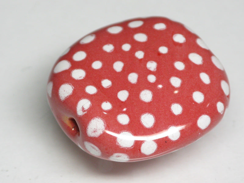 TOKO-BEADS KZ131-21 Kenyan ceramic bead 23mm KZ131-21 ケニアセラミックビーズ 23mmKazuri カズリビーズ Asian bead & African bead  Handmade,Lampeork,bead,asia,india,ethnic,parts,accessory,beads とんぼ玉,ビーズ,トンボ玉,アジア,インド,エスニック,手作り,パーツ,アクセサリー