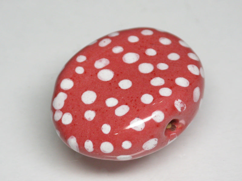 TOKO-BEADS KZ131-22 Kenyan ceramic bead 22mm KZ131-22 ケニアセラミックビーズ 22mmKazuri カズリビーズ Asian bead & African bead  Handmade,Lampeork,bead,asia,india,ethnic,parts,accessory,beads とんぼ玉,ビーズ,トンボ玉,アジア,インド,エスニック,手作り,パーツ,アクセサリー