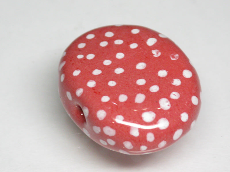TOKO-BEADS KZ131-22 Kenyan ceramic bead 22mm KZ131-22 ケニアセラミックビーズ 22mmKazuri カズリビーズ Asian bead & African bead  Handmade,Lampeork,bead,asia,india,ethnic,parts,accessory,beads とんぼ玉,ビーズ,トンボ玉,アジア,インド,エスニック,手作り,パーツ,アクセサリー
