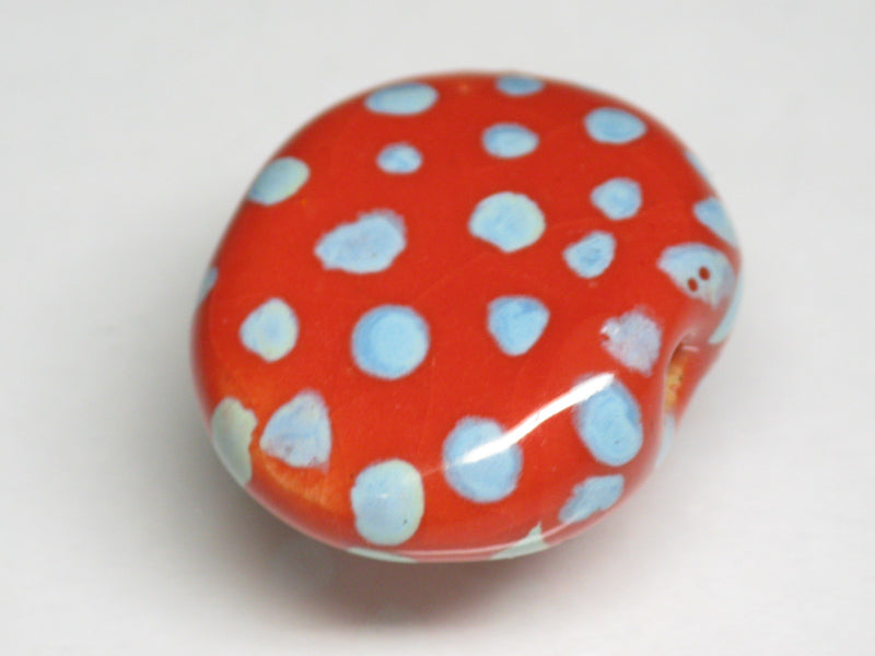 TOKO-BEADS KZ131-24 Kenyan ceramic bead 23mm KZ131-24 ケニアセラミックビーズ 23mmKazuri カズリビーズ Asian bead & African bead  Handmade,Lampeork,bead,asia,india,ethnic,parts,accessory,beads とんぼ玉,ビーズ,トンボ玉,アジア,インド,エスニック,手作り,パーツ,アクセサリー
