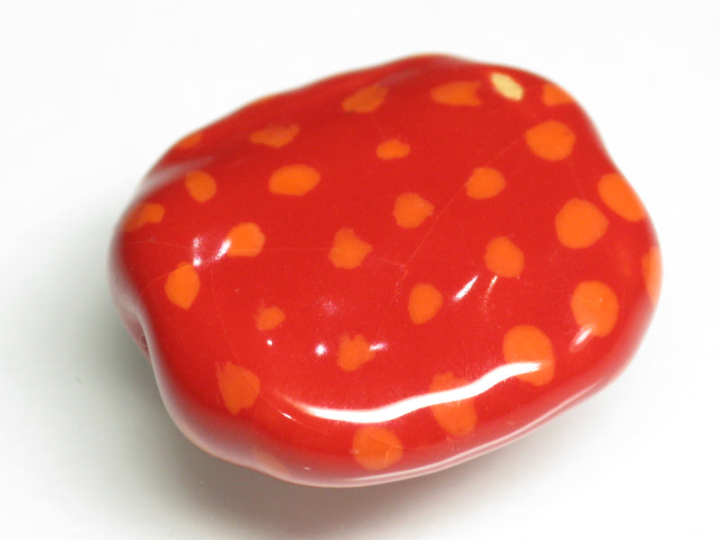 TOKO-BEADS KZ131-26 Kenyan ceramic bead 22mm KZ131-26 ケニアセラミックビーズ 22mmKazuri カズリビーズ Asian bead & African bead  Handmade,Lampeork,bead,asia,india,ethnic,parts,accessory,beads とんぼ玉,ビーズ,トンボ玉,アジア,インド,エスニック,手作り,パーツ,アクセサリー