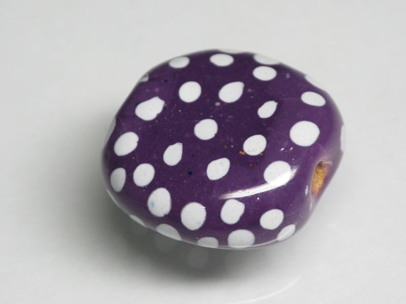 TOKO-BEADS KZ131-29 Kenyan ceramic bead 18mm KZ131-29 ケニアセラミックビーズ 18mmKazuri カズリビーズ Asian bead & African bead  Handmade,Lampeork,bead,asia,india,ethnic,parts,accessory,beads とんぼ玉,ビーズ,トンボ玉,アジア,インド,エスニック,手作り,パーツ,アクセサリー