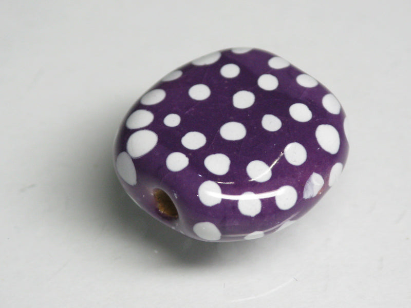 TOKO-BEADS KZ131-29 Kenyan ceramic bead 18mm KZ131-29 ケニアセラミックビーズ 18mmKazuri カズリビーズ Asian bead & African bead  Handmade,Lampeork,bead,asia,india,ethnic,parts,accessory,beads とんぼ玉,ビーズ,トンボ玉,アジア,インド,エスニック,手作り,パーツ,アクセサリー