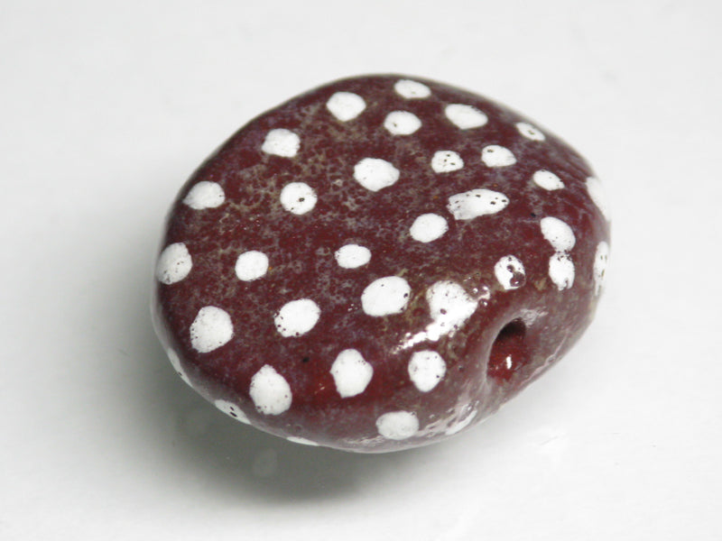 TOKO-BEADS KZ131-30 Kenyan ceramic bead 23mm KZ131-30 ケニアセラミックビーズ 23mmKazuri カズリビーズ Asian bead & African bead  Handmade,Lampeork,bead,asia,india,ethnic,parts,accessory,beads とんぼ玉,ビーズ,トンボ玉,アジア,インド,エスニック,手作り,パーツ,アクセサリー