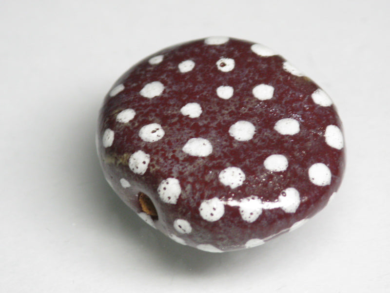 TOKO-BEADS KZ131-30 Kenyan ceramic bead 23mm KZ131-30 ケニアセラミックビーズ 23mmKazuri カズリビーズ Asian bead & African bead  Handmade,Lampeork,bead,asia,india,ethnic,parts,accessory,beads とんぼ玉,ビーズ,トンボ玉,アジア,インド,エスニック,手作り,パーツ,アクセサリー