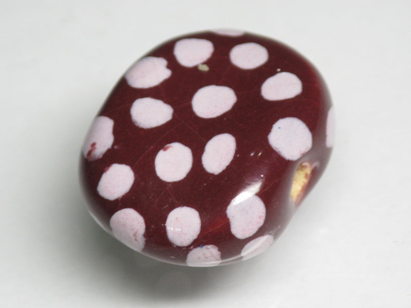 TOKO-BEADS KZ131-31 Kenyan ceramic bead 23mm KZ131-31 ケニアセラミックビーズ 23mmKazuri カズリビーズ Asian bead & African bead  Handmade,Lampeork,bead,asia,india,ethnic,parts,accessory,beads とんぼ玉,ビーズ,トンボ玉,アジア,インド,エスニック,手作り,パーツ,アクセサリー