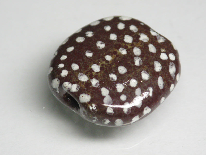 TOKO-BEADS KZ131-32 Kenyan ceramic bead 21mm KZ131-32 ケニアセラミックビーズ 21mmKazuri カズリビーズ Asian bead & African bead  Handmade,Lampeork,bead,asia,india,ethnic,parts,accessory,beads とんぼ玉,ビーズ,トンボ玉,アジア,インド,エスニック,手作り,パーツ,アクセサリー