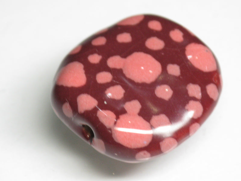 TOKO-BEADS KZ131-34 Kenyan ceramic bead 22mm KZ131-34 ケニアセラミックビーズ 22mmKazuri カズリビーズ Asian bead & African bead  Handmade,Lampeork,bead,asia,india,ethnic,parts,accessory,beads とんぼ玉,ビーズ,トンボ玉,アジア,インド,エスニック,手作り,パーツ,アクセサリー