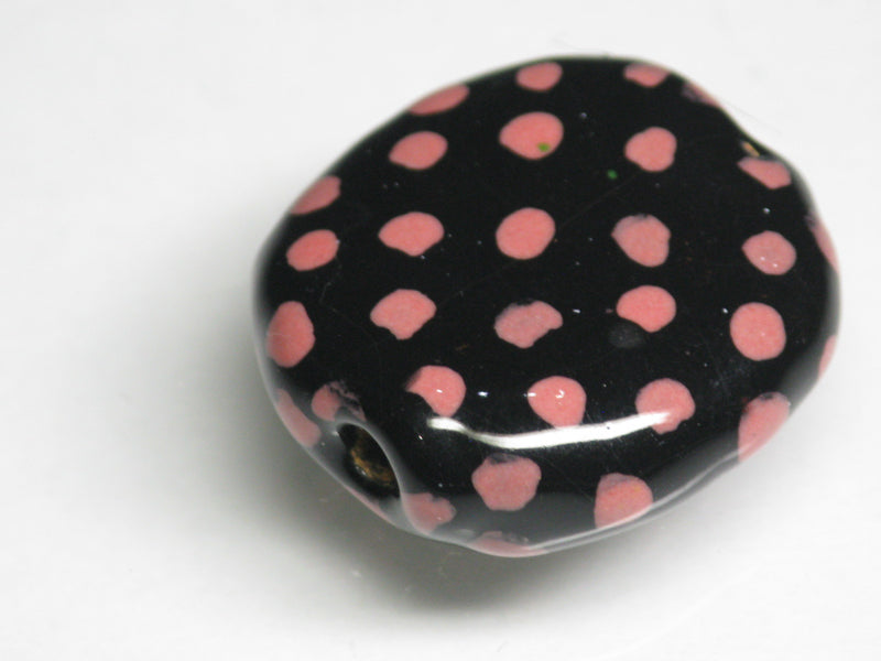 TOKO-BEADS KZ131-35 Kenyan ceramic bead 21mm KZ131-35 ケニアセラミックビーズ 21mmKazuri カズリビーズ Asian bead & African bead  Handmade,Lampeork,bead,asia,india,ethnic,parts,accessory,beads とんぼ玉,ビーズ,トンボ玉,アジア,インド,エスニック,手作り,パーツ,アクセサリー