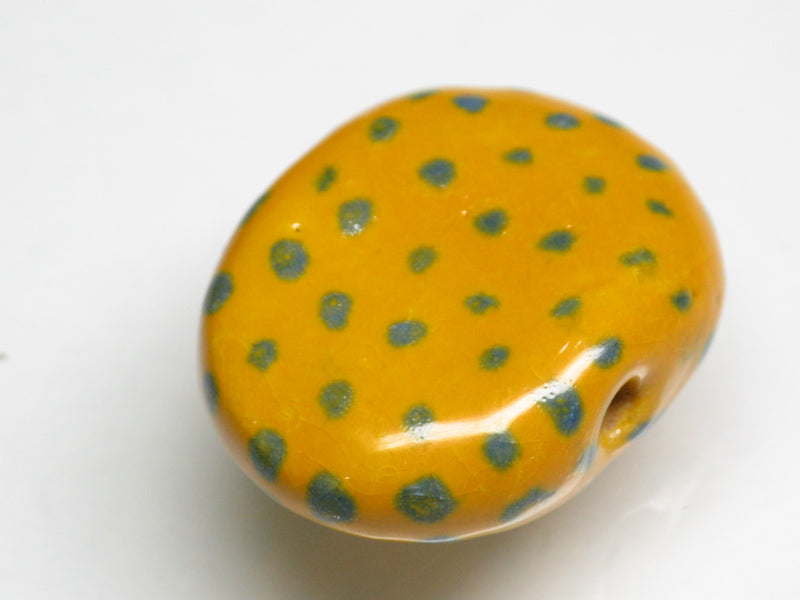 TOKO-BEADS KZ131-39 Kenyan ceramic bead 22mm KZ131-39 ケニアセラミックビーズ 22mmKazuri カズリビーズ Asian bead & African bead  Handmade,Lampeork,bead,asia,india,ethnic,parts,accessory,beads とんぼ玉,ビーズ,トンボ玉,アジア,インド,エスニック,手作り,パーツ,アクセサリー