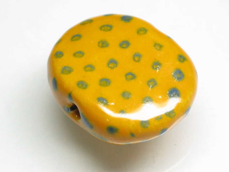 TOKO-BEADS KZ131-39 Kenyan ceramic bead 22mm KZ131-39 ケニアセラミックビーズ 22mmKazuri カズリビーズ Asian bead & African bead  Handmade,Lampeork,bead,asia,india,ethnic,parts,accessory,beads とんぼ玉,ビーズ,トンボ玉,アジア,インド,エスニック,手作り,パーツ,アクセサリー