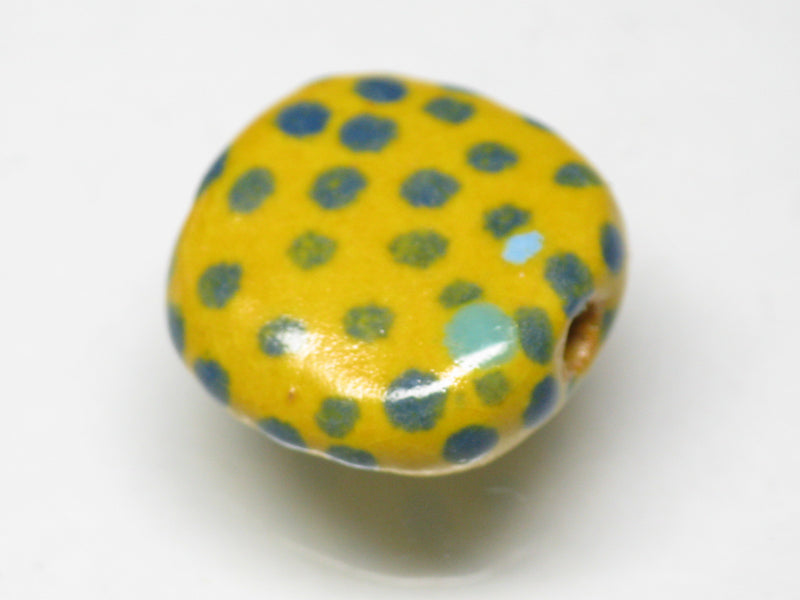 TOKO-BEADS KZ133-02 Kenyan ceramic bead 17mm KZ133-02 ケニアセラミックビーズ 17mmKazuri カズリビーズ Asian bead & African bead  Handmade,Lampeork,bead,asia,india,ethnic,parts,accessory,beads とんぼ玉,ビーズ,トンボ玉,アジア,インド,エスニック,手作り,パーツ,アクセサリー